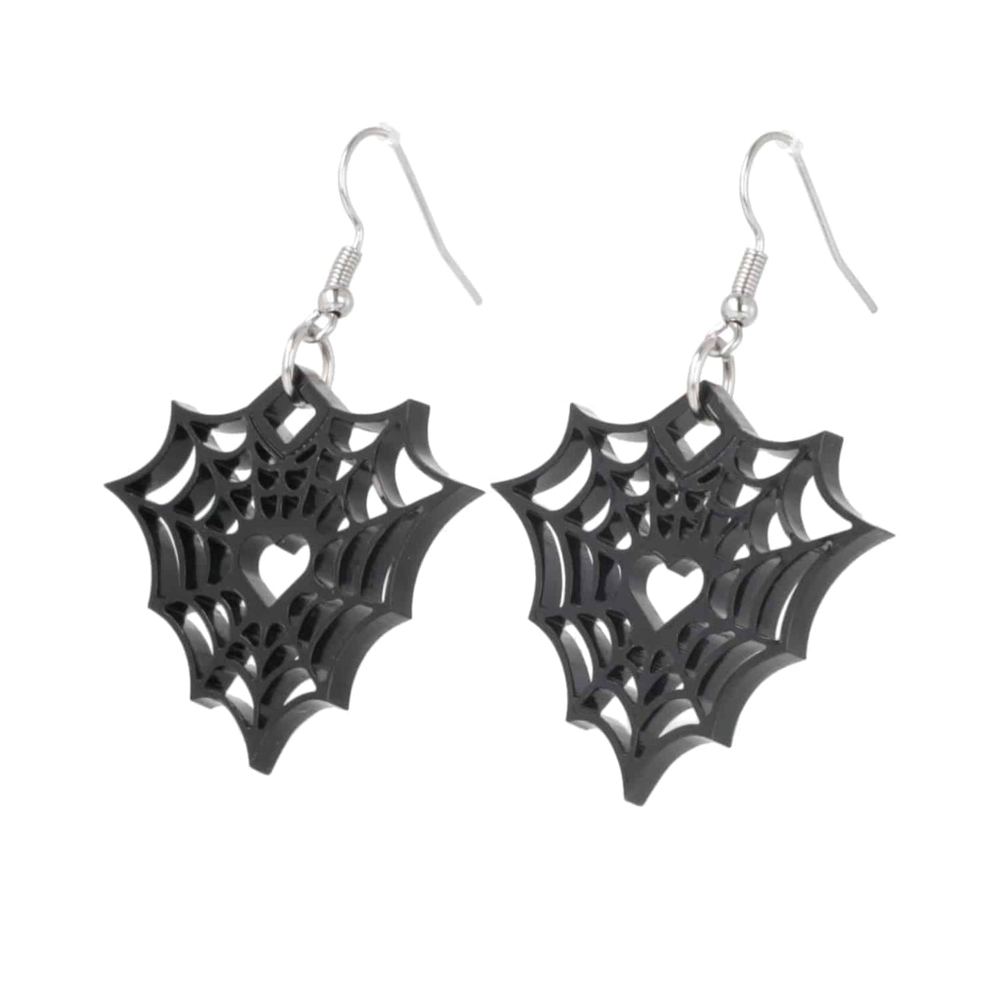 Heart Of The Web Earrings