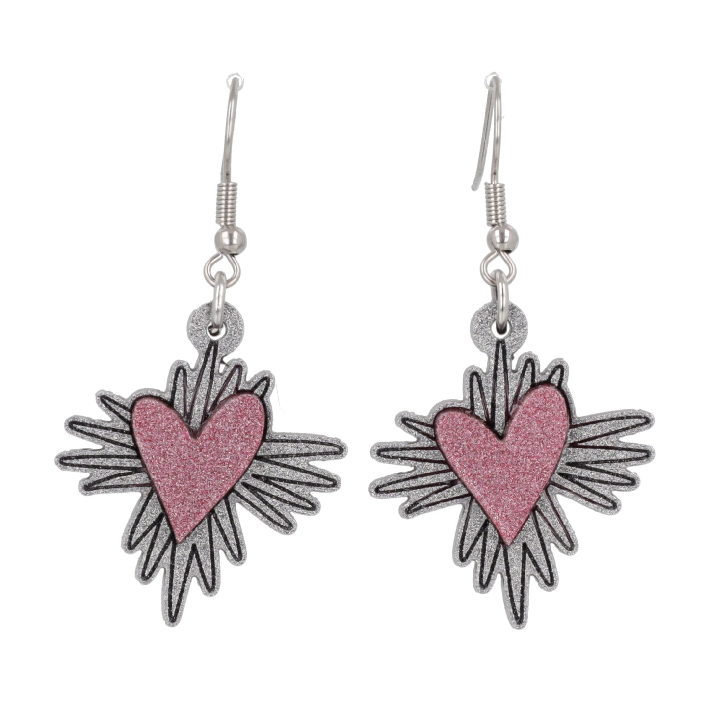 Heart Burst Earrings
