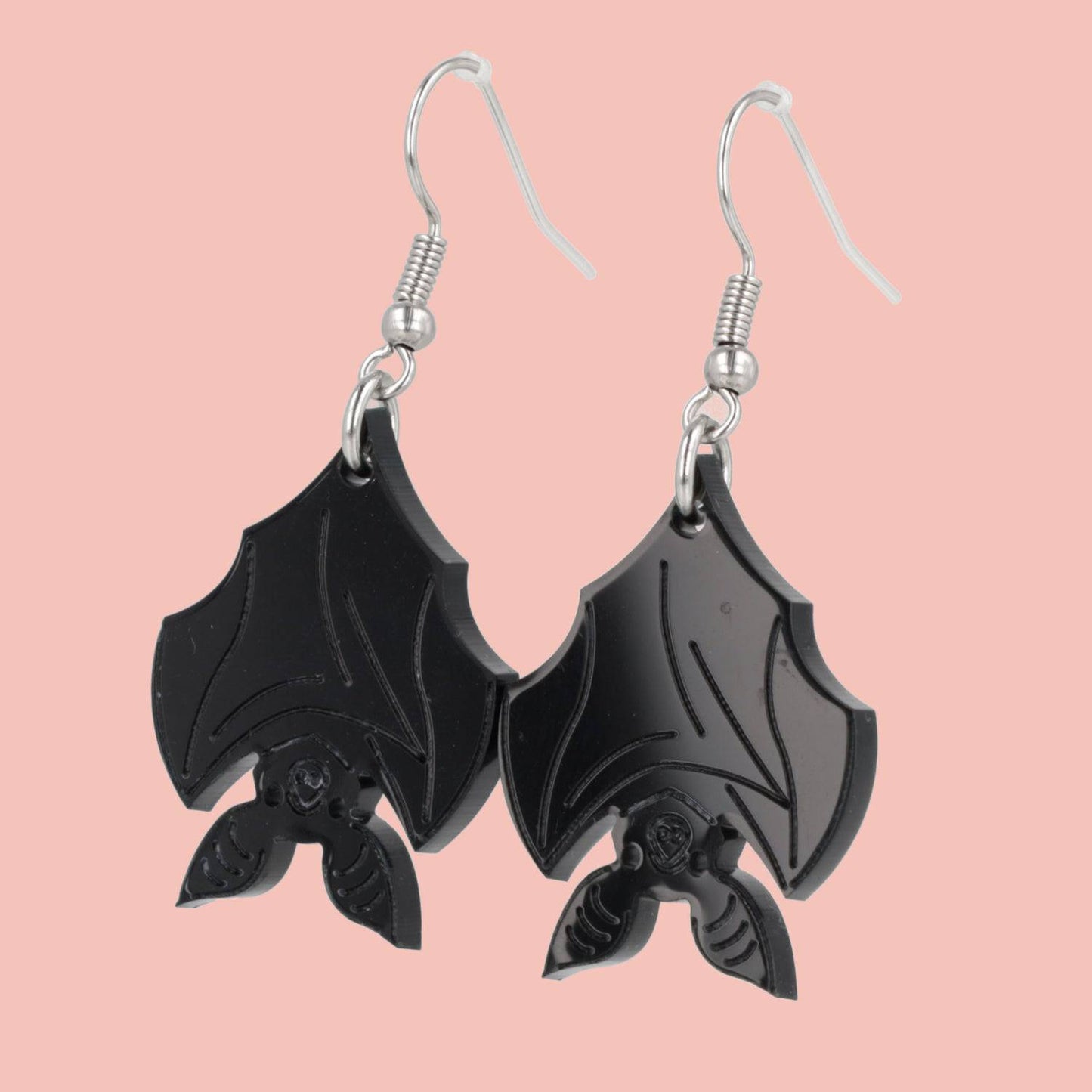 Hang In There Bat Earrings