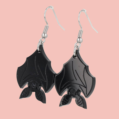 Hang In There Bat Earrings