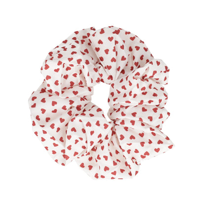 Heart Print Scrunchie