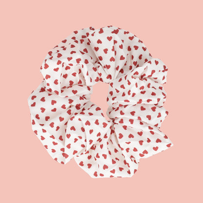 Heart Print Scrunchie