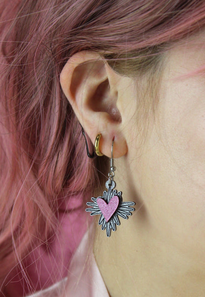 Heart Burst Earrings