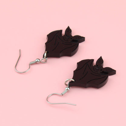 Hang In There Bat Earrings