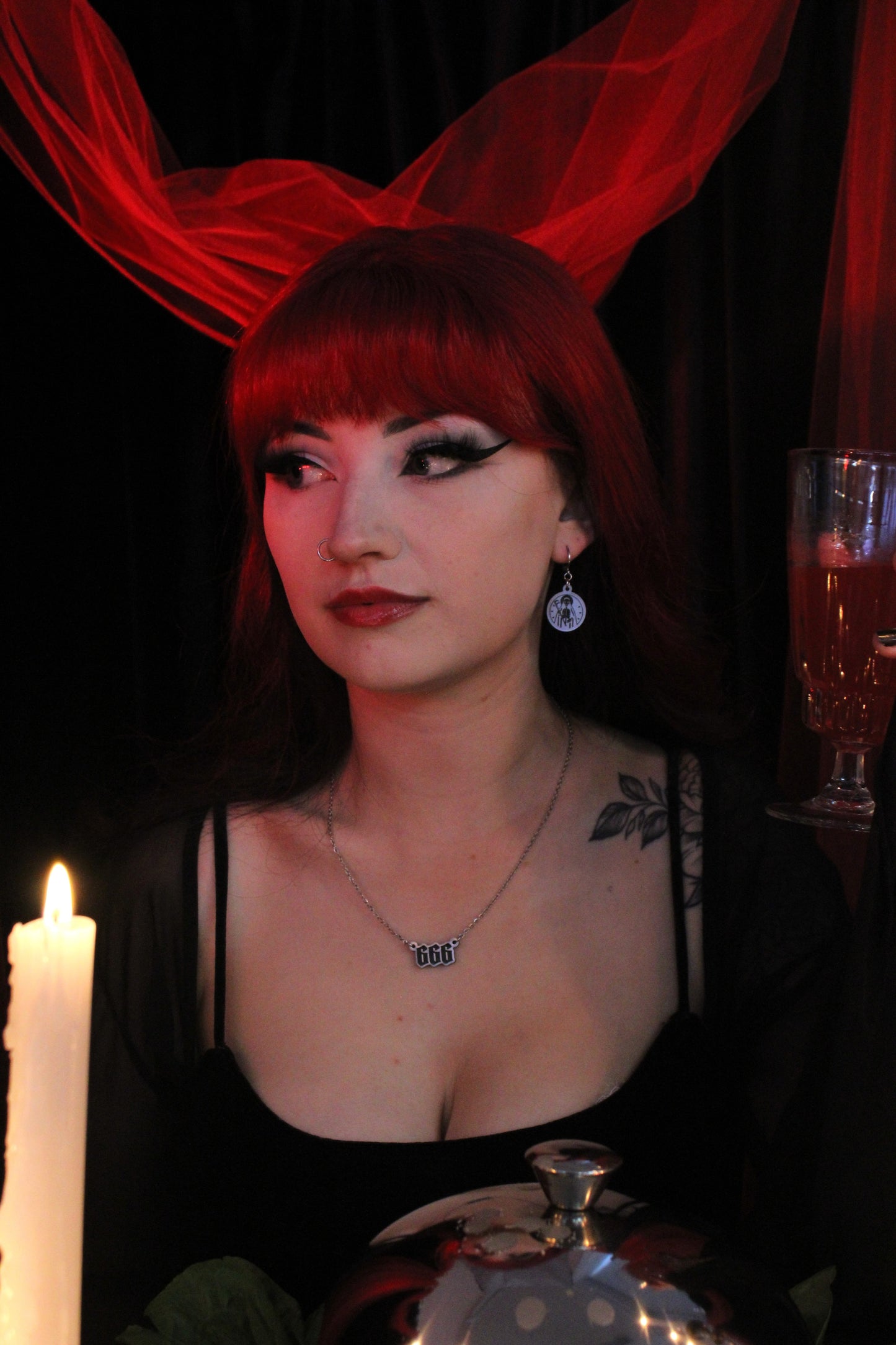 Grim Reaper Huggie Hoop Earrings