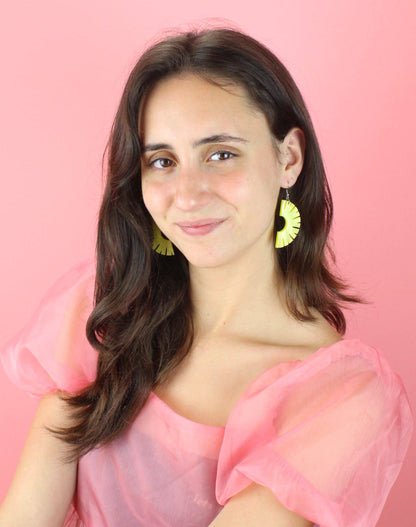 Halved Pineapple Ring Earrings