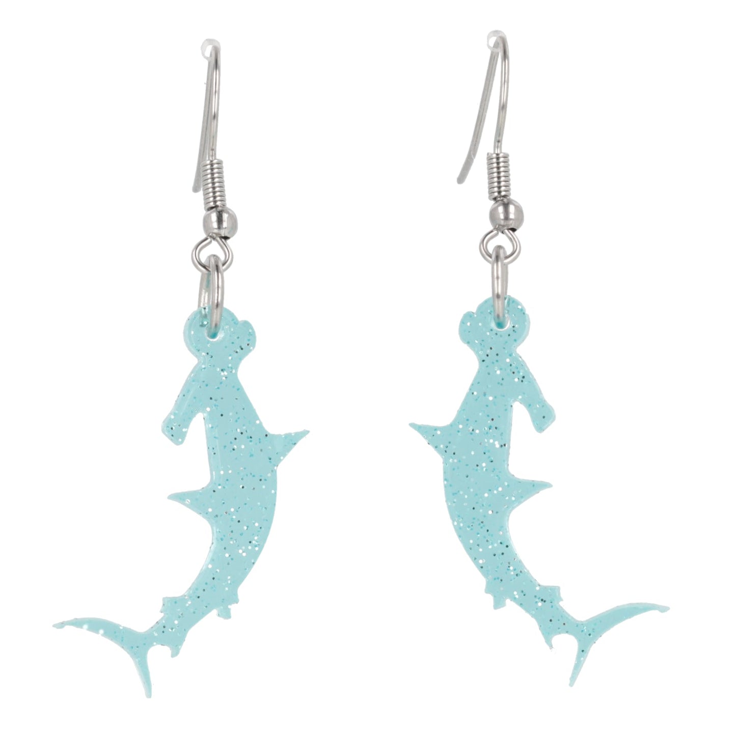 Hammer Time! Glitter Hammerhead Shark Earrings