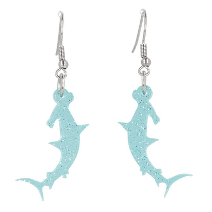Hammer Time! Glitter Hammerhead Shark Earrings