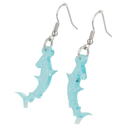 Hammer Time! Glitter Hammerhead Shark Earrings