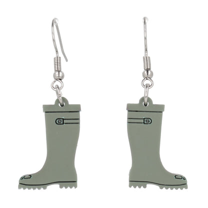 Green Wellies Earrings