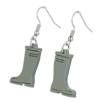 Green Wellies Earrings