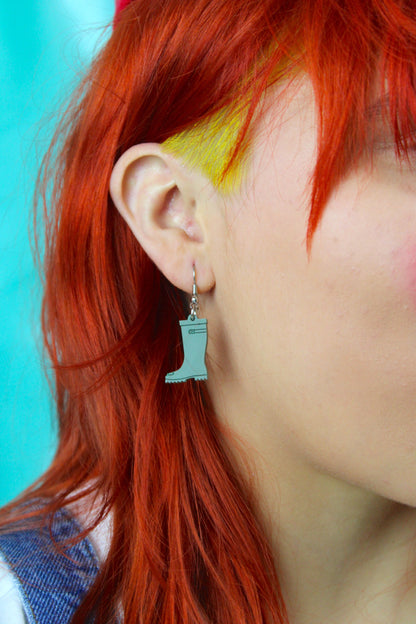 Green Wellies Earrings
