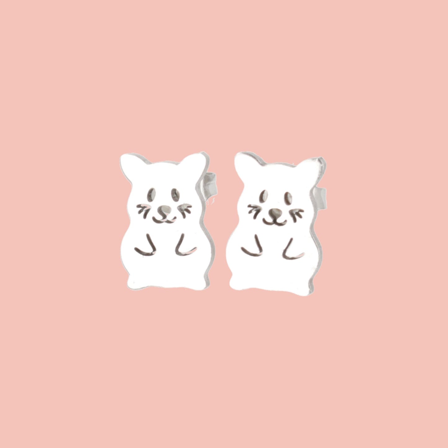 Hamster Stud Earrings