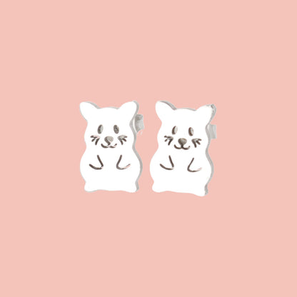 Hamster Stud Earrings