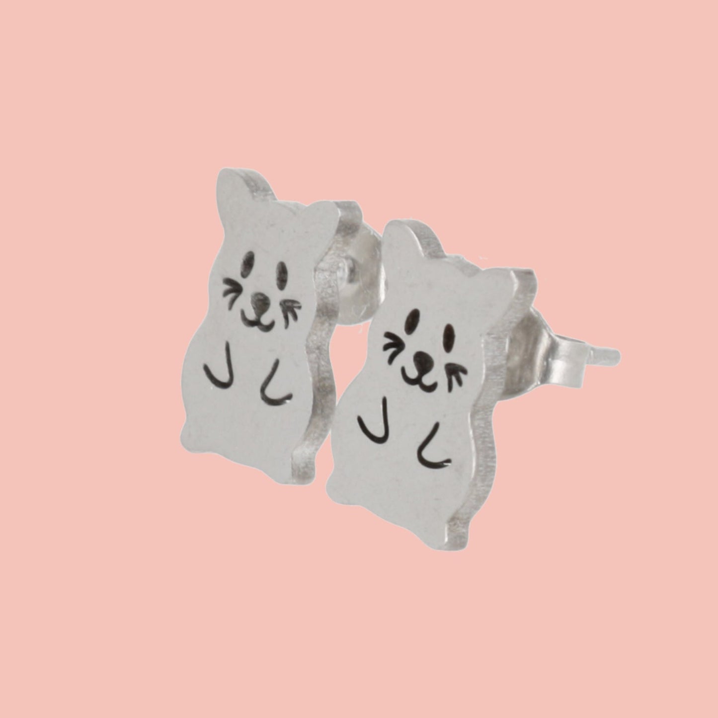 Hamster Stud Earrings