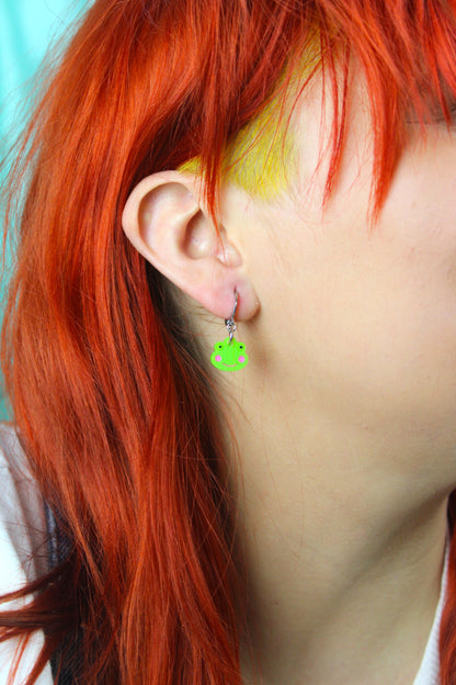 Happy Frogs Huggie Hoop Earrings