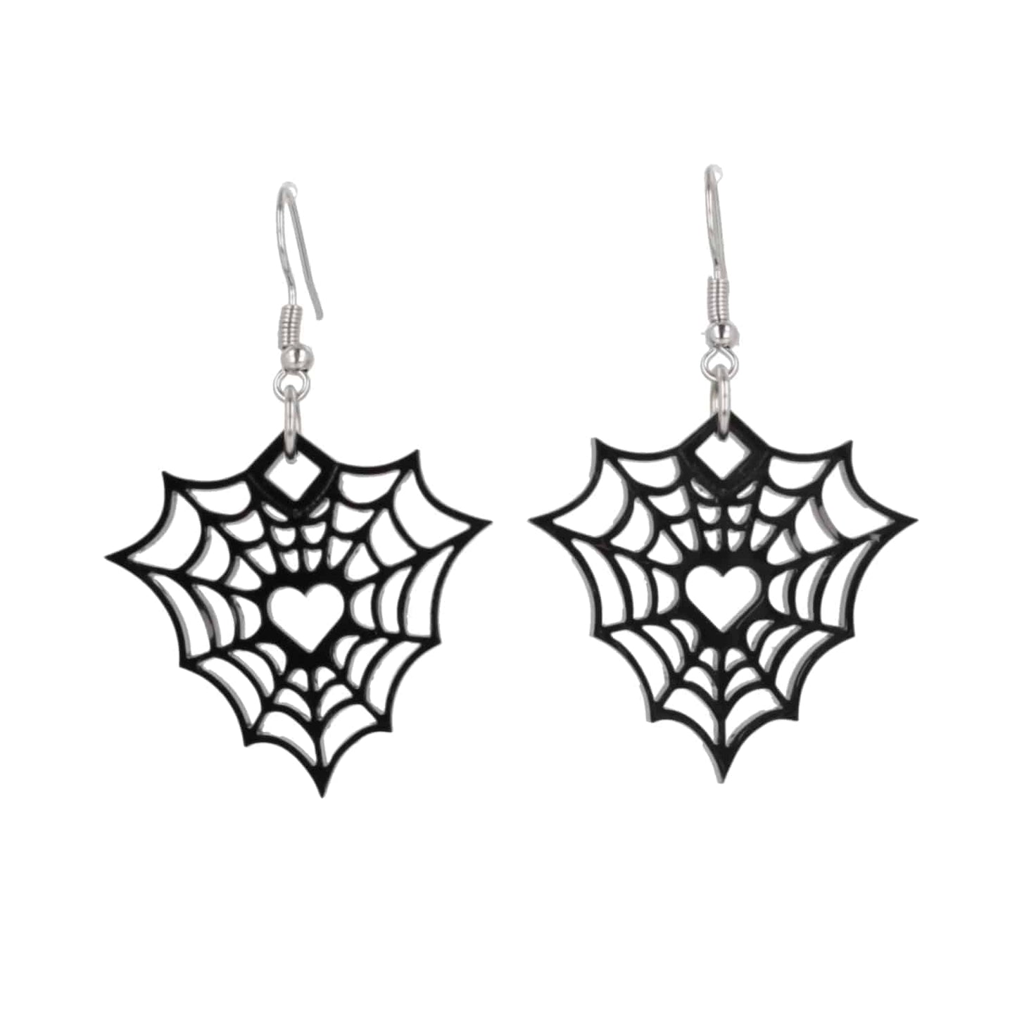 Heart Of The Web Earrings