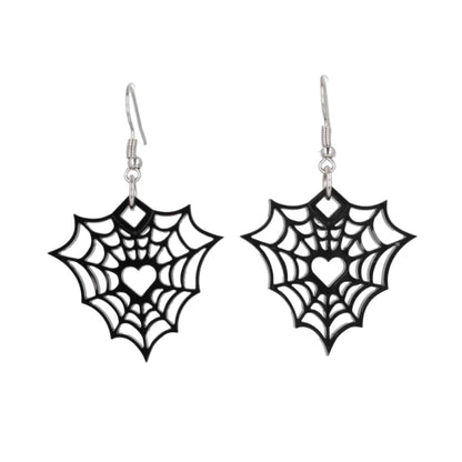 Heart Of The Web Earrings