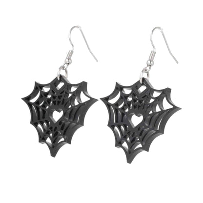Heart Of The Web Earrings