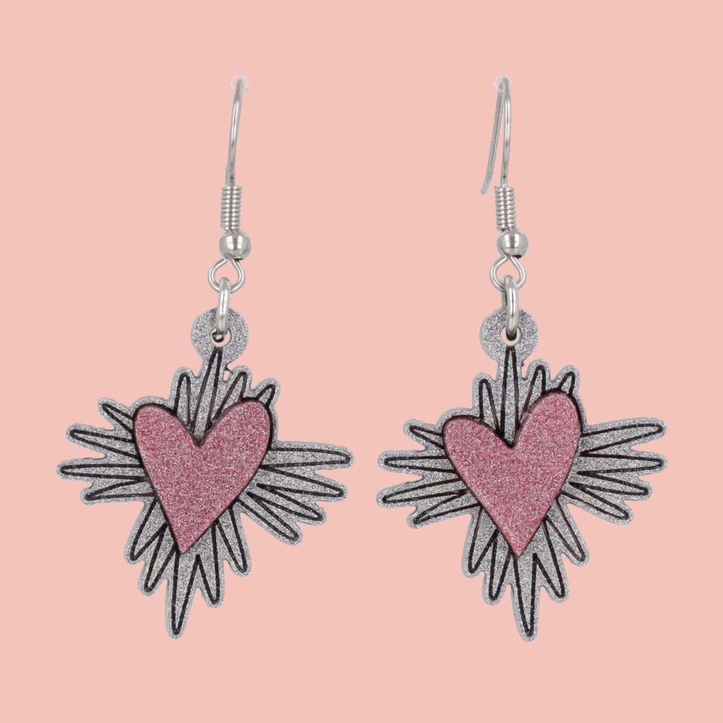 Heart Burst Earrings