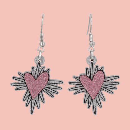 Heart Burst Earrings