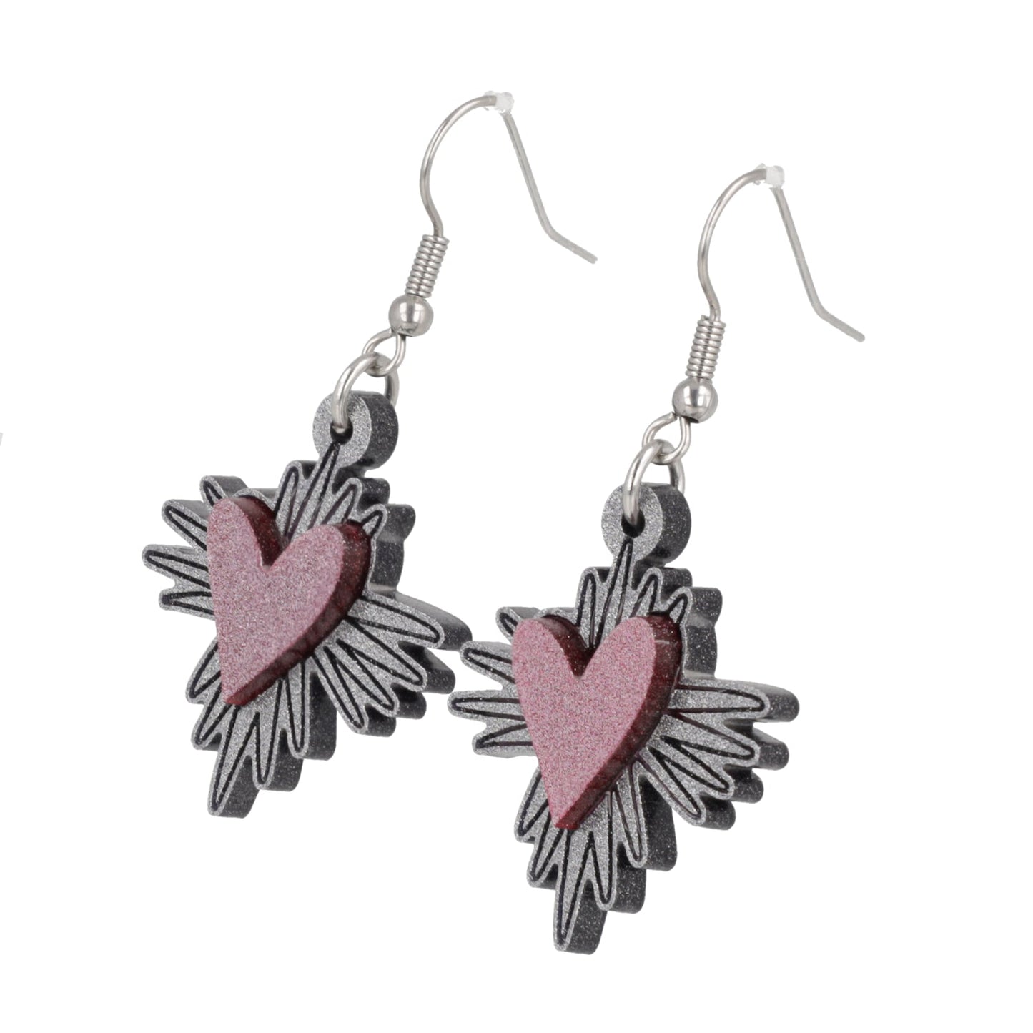 Heart Burst Earrings
