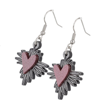 Heart Burst Earrings