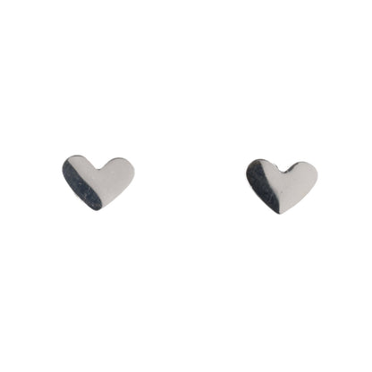 Heart Screw On Stud Earrings